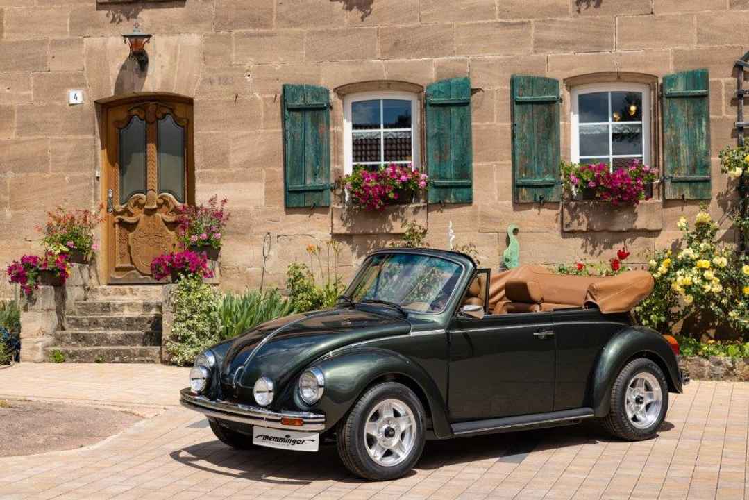 Cabriolet Käfer 1303 verde metálico oak