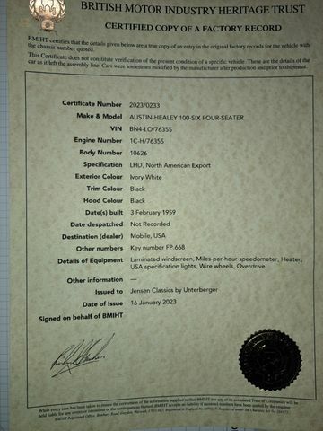 Thumbnail von オースティン・ヒーリー A H 100/6 BN4 2+2 -完全レストア済み！
