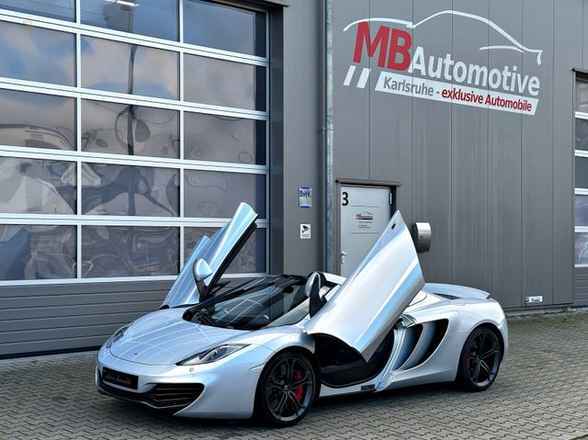 McLaren MP4-12C 3.8 V8 Spider Buz Gümüş Servis McL YENİ