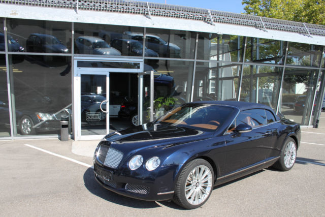 Bentley Continental GTC Blau / Braun  Speed-Felgen