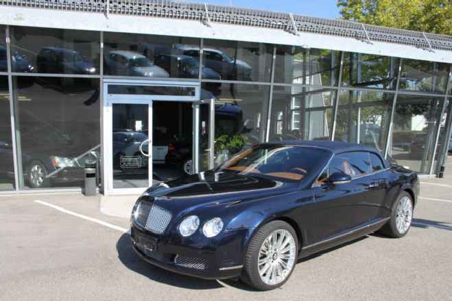 Bentley Continental GTC Blau / Braun  Speed-Felgen