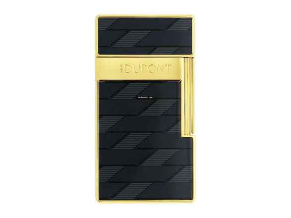  S.T. Dupont Feuerzeug Biggy Monogram 1872 Black Gelbgold Ref.025079 Full Set </h1> 