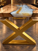 Thumbnail von One-of-One Luxury River Table | Massivholz · Epoxidharz · Blattgold