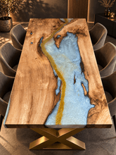 One-of-One Luxury River Table | Massivholz · Epoxidharz · Blattgold