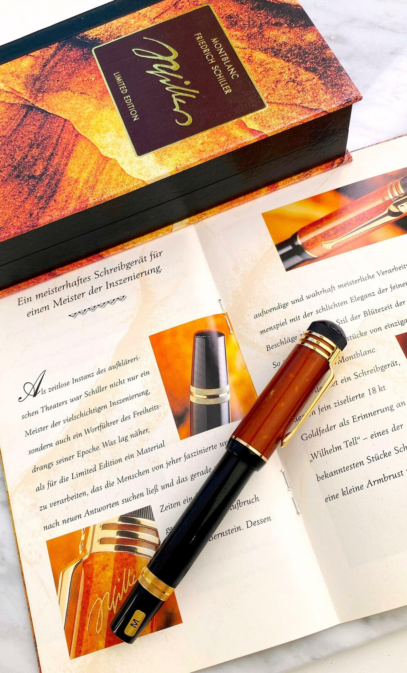 Thumbnail von Montblanc Writers Edition: Friedrich Schiller - Fountain Pen - Fountain Pen - Limited - Year 2000 </h1>