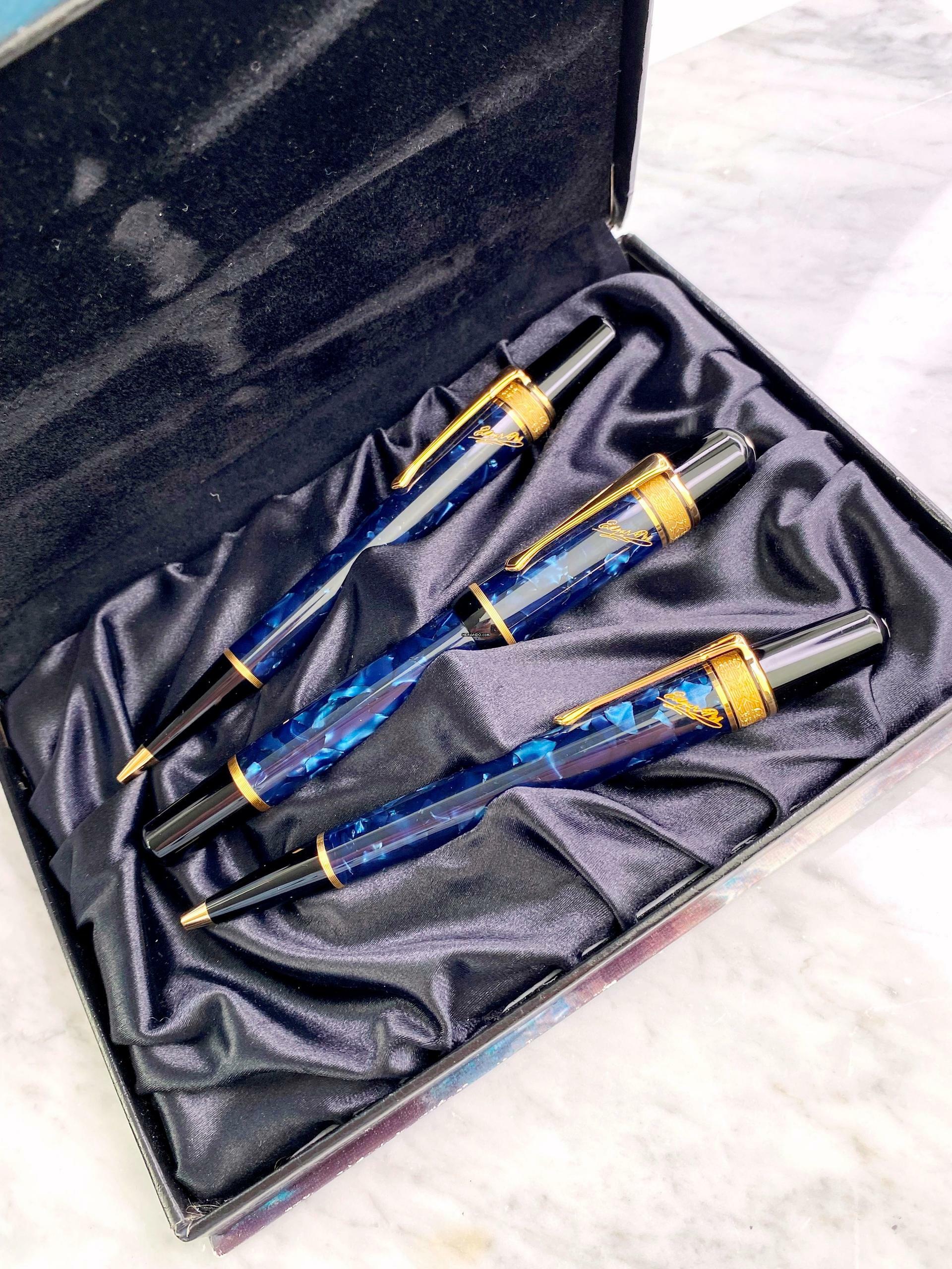 Montblanc Writers Edition Triple Set 1998 Edgar Allan Poe - Füllfederhalter - Füllfeder - Kugelschreiber Limited ID 28707 </h1>