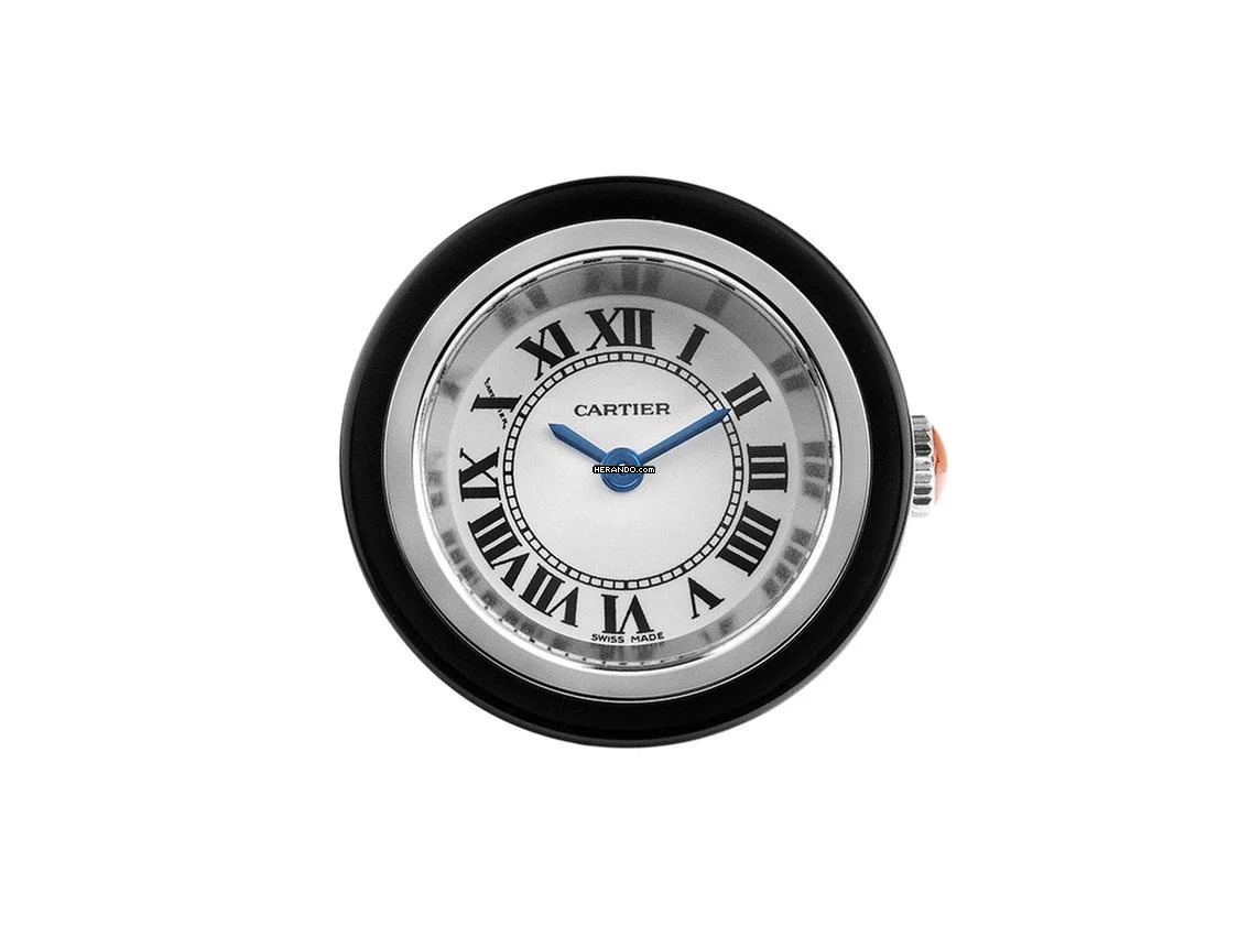 Thumbnail von Cartier balpen, horloge, staal, composiet, koraal, kristalglas, vintage, volledige set