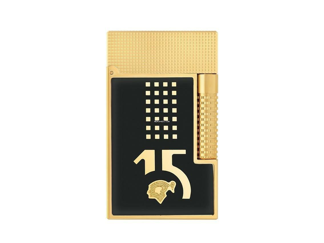 S.T. Dupont Feuerzeug Le Grand Behike schwarz Gelbgold Ref.C23003CL Full Set