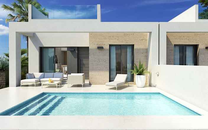 ***Moderne 3-Zimmer-Reihenhäuser mit Dachterrasse und Privatpool***
