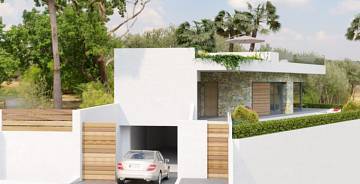 Thumbnail von ***Luxusvillen mit 3 Schlafzimmern, wunderschönen Natursteinelementen, Keller/Garage und Privatpool***