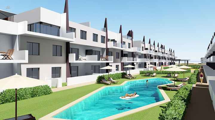 ***Moderne Appartements mit 2 Schlafzimmern und Gemeinschaftspool nur 200 m vom Strand***