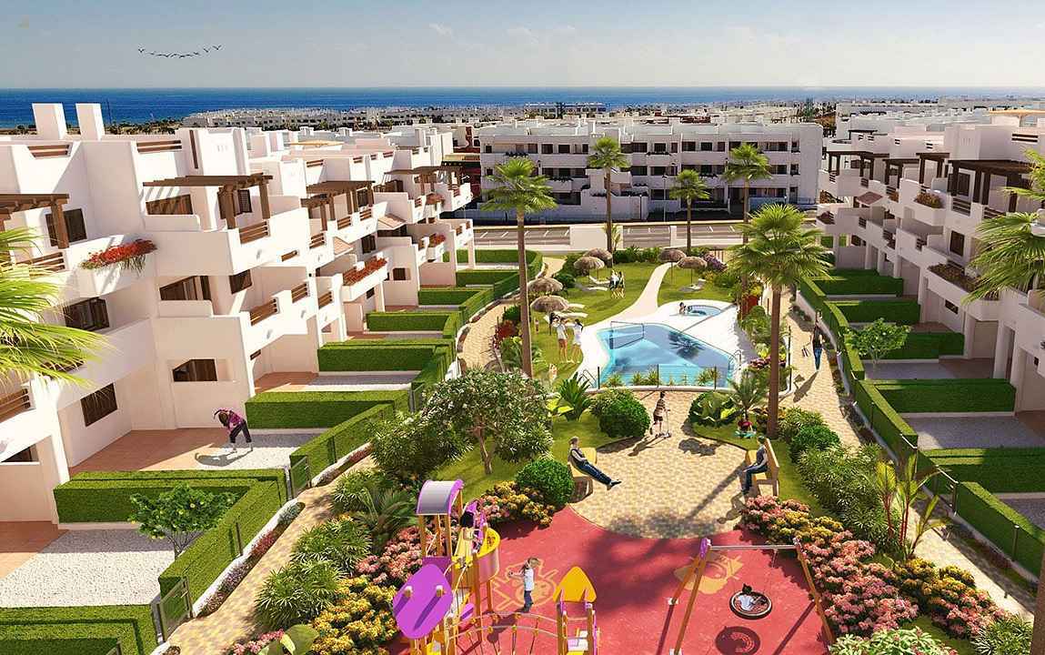 ***Wunderschöne 2-Zimmer-Penthouse-Wohnungen mit Gemeinschaftspools nur 800 m vom Strand***