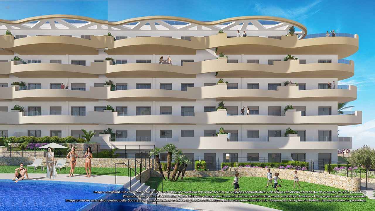 ***Komfortable Penthouse-Wohnungen mit 2 Schlafzimmern und Gemeinschaftspool nur 600 m vom wunderschönen Sandstrand***