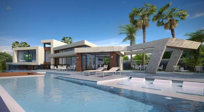 ***Neubauvilla Cosmos mit tollem Ausblick auf die Stadt***