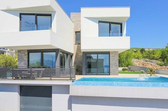 Moderne Neubau-Villa mit Infinity-Swimmingpool, Region Rijeka