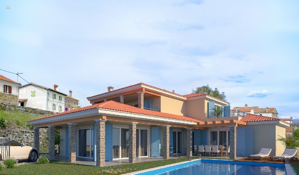 Neue Villa mit Pool, mediterraner Stil