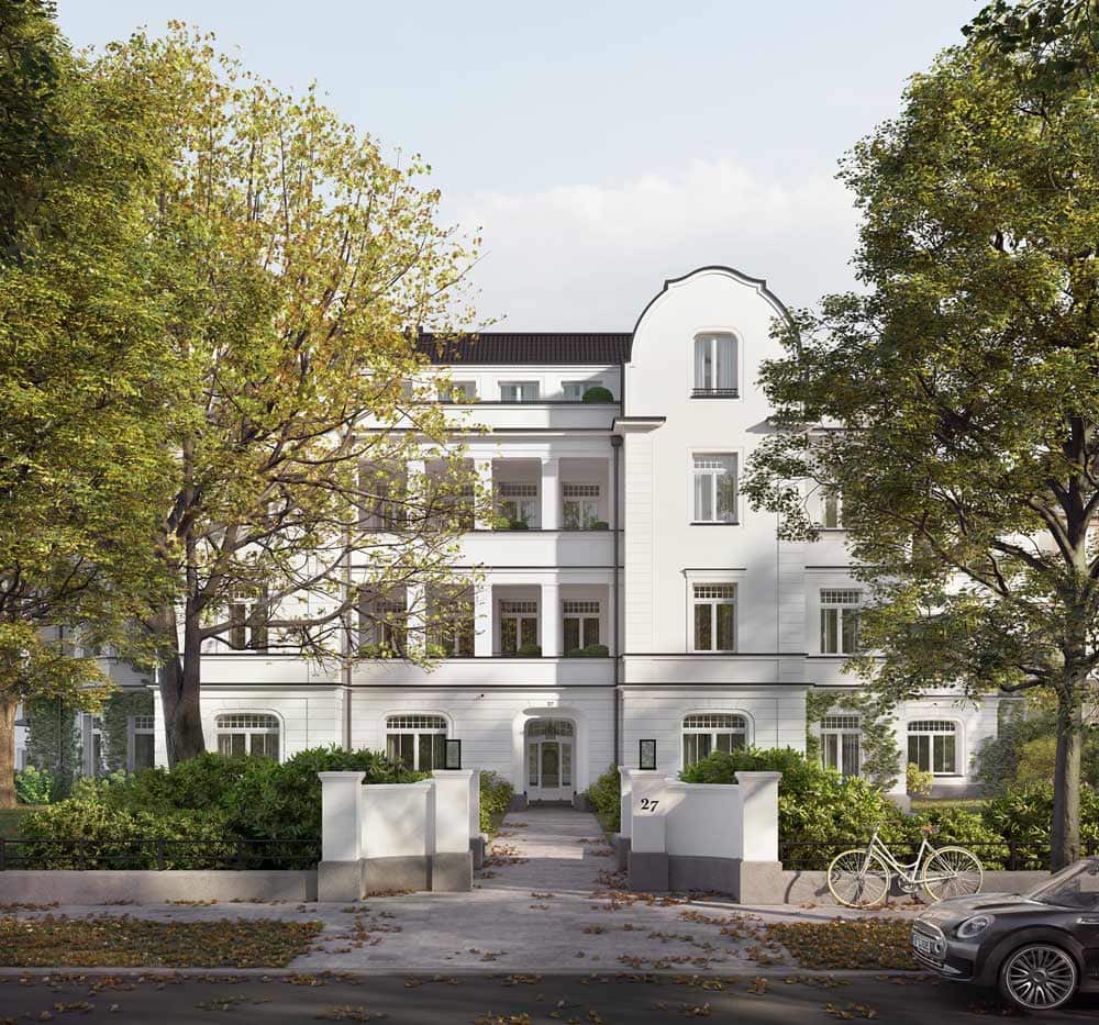 Hamburg Uhlenhorst Bílá nádhera a klasická elegance