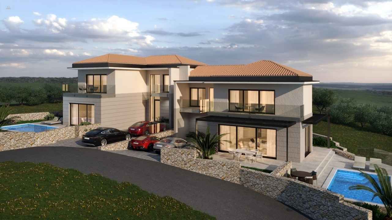 Luxuriöse Doppelhaushälfte mit Meerblick