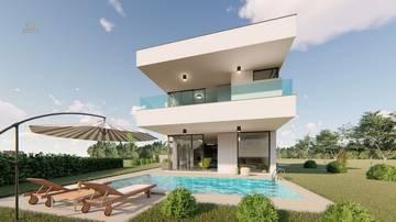 Thumbnail von Region Omisalj, Insel Krk: Haus in modernem Design mit Pool