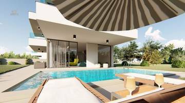 Thumbnail von Region Omisalj, Insel Krk: Haus in modernem Design mit Pool