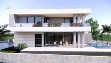 Thumbnail von Moderne Villa mit Pool und Blick auf das Meer, Region Punat