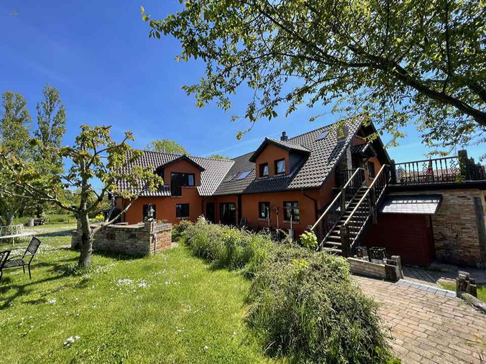 Rügen mit Blick in den Sonnenuntergang