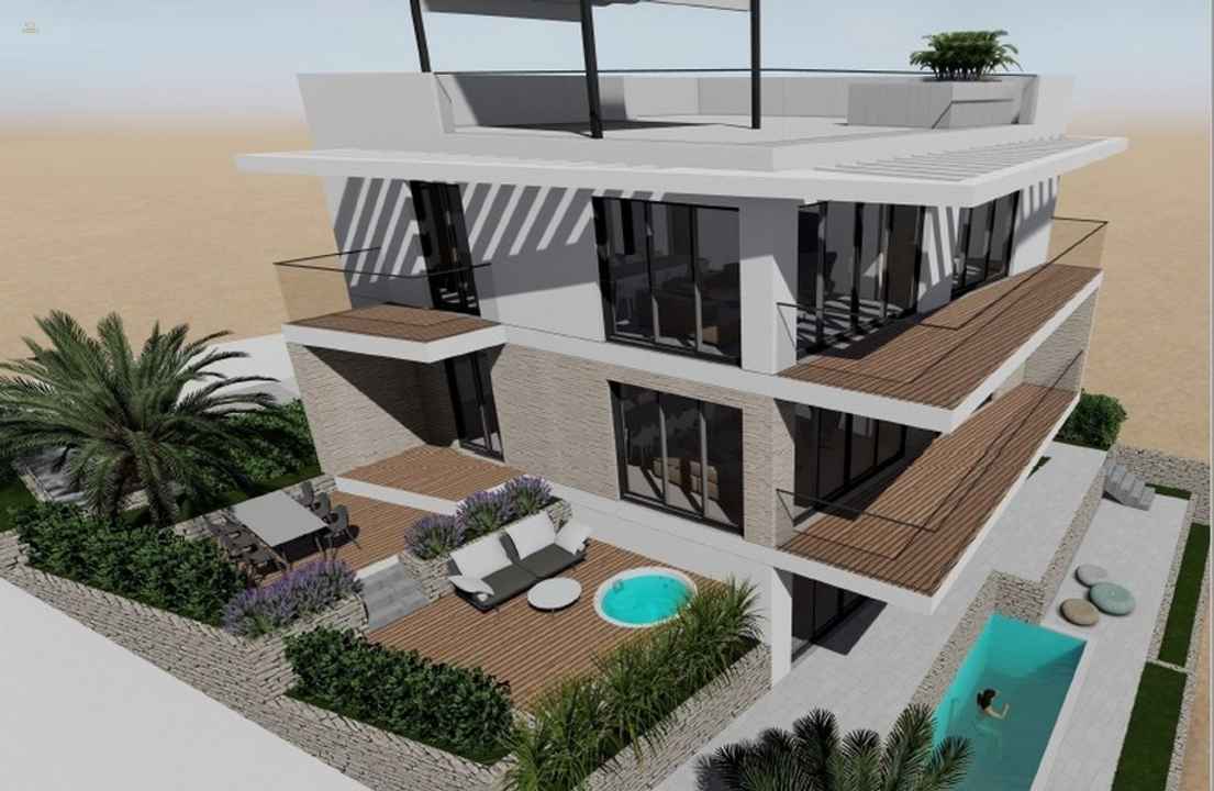 Moderne Erdgeschosswohnung mit Swimmingpool im Neubau