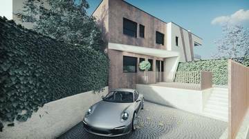 Thumbnail von Reihenhaus in modernem Stil mit Pool