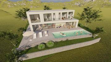 Thumbnail von Moderne Villa mit Swimmingpool und Meerblick