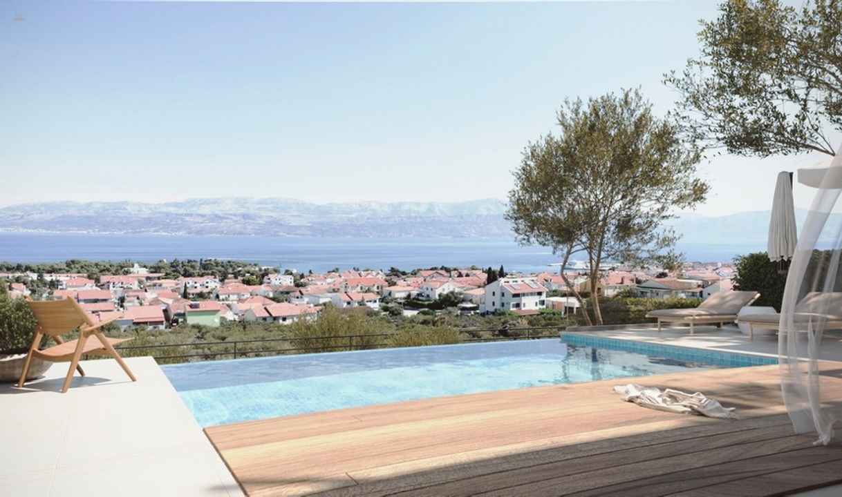 Moderne Villen mit Infinity-Pool und Meerblick
