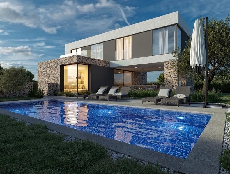 Neubau Villa mit Meerblick in Kolan, Insel Pag