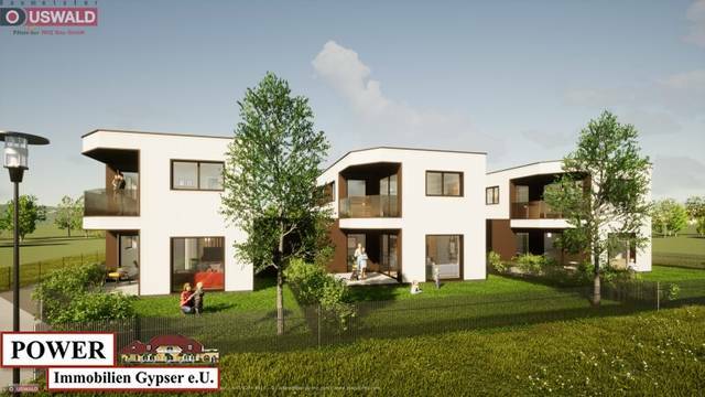 Modernes neues Reihenhaus in Lochen am See: Erstbezug mit Balkon, Terrasse und Garage!