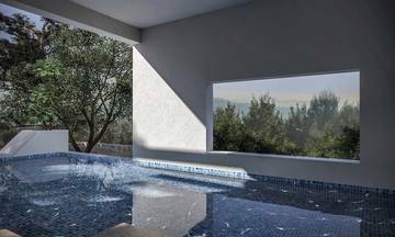 Thumbnail von Moderne Steinvilla mit schönem Meerblick in Jezera