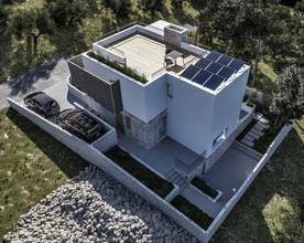 Thumbnail von Moderne Steinvilla mit schönem Meerblick in Jezera