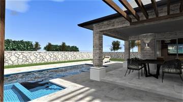 Thumbnail von Mediterrane Villa mit privatem Pool in Vrbnik, Insel Krk