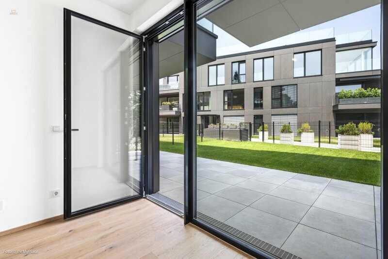 Thumbnail von Erstbezug! Charmante 2-Zimmer Wohnung mit Garten und Blick über Wien