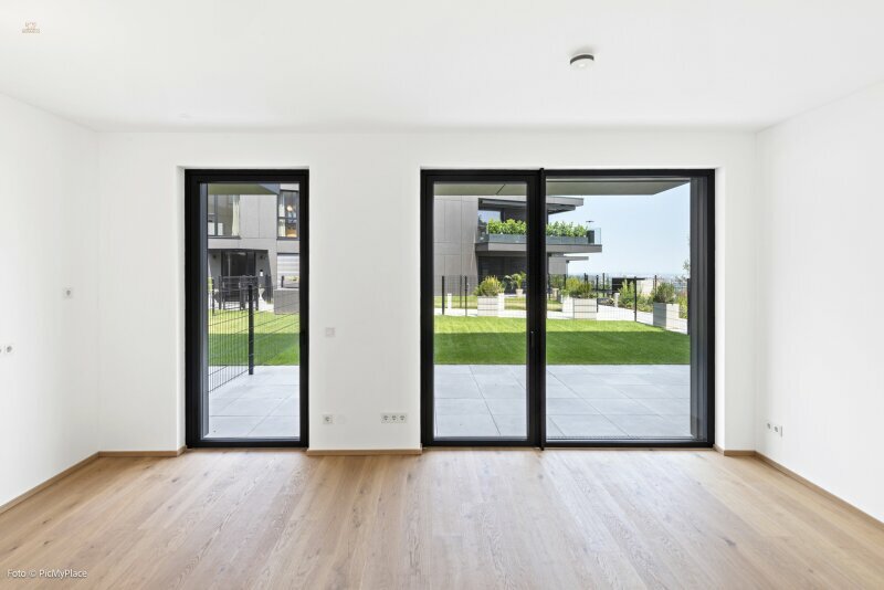 Thumbnail von Erstbezug! Charmante 2-Zimmer Wohnung mit Garten und Blick über Wien