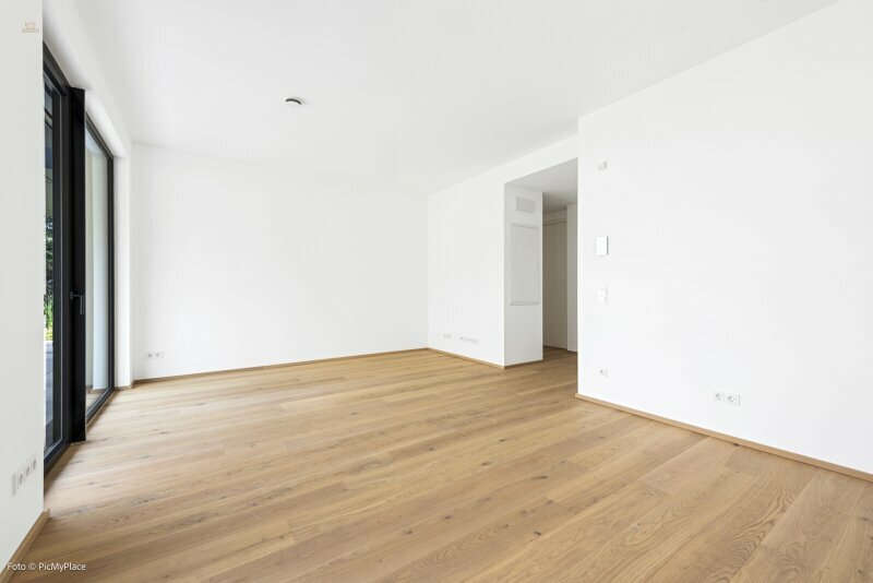 Thumbnail von Erstbezug! Charmante 2-Zimmer Wohnung mit Garten und Blick über Wien