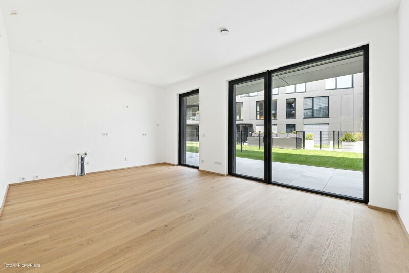 Thumbnail von Erstbezug! Charmante 2-Zimmer Wohnung mit Garten und Blick über Wien