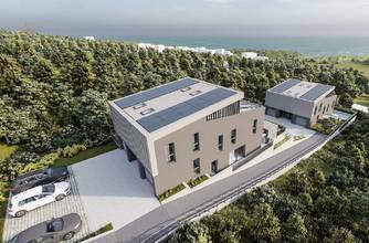 Thumbnail von Moderne Doppelhaushälften mit Pool und Meerblick