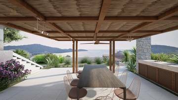 Thumbnail von Villa moderna con piscina y vista al mar, región de Rogoznica