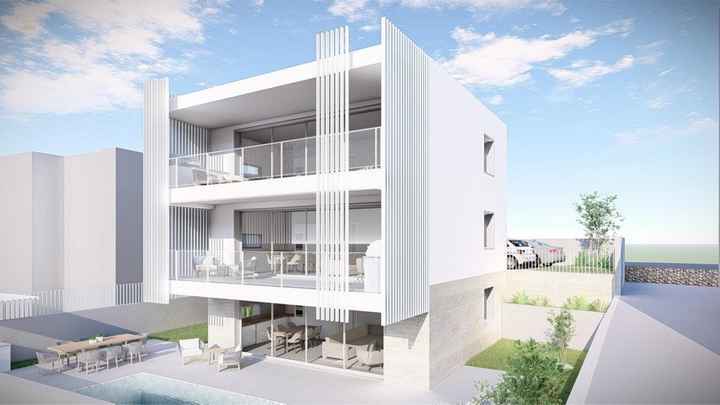 Modernes Appartement im Neubau mit Meerblick