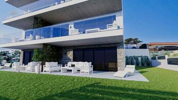 Thumbnail von Modernes Neubau-Appartement  im 2. OG + Studio mit Garten im Erdgeschoss