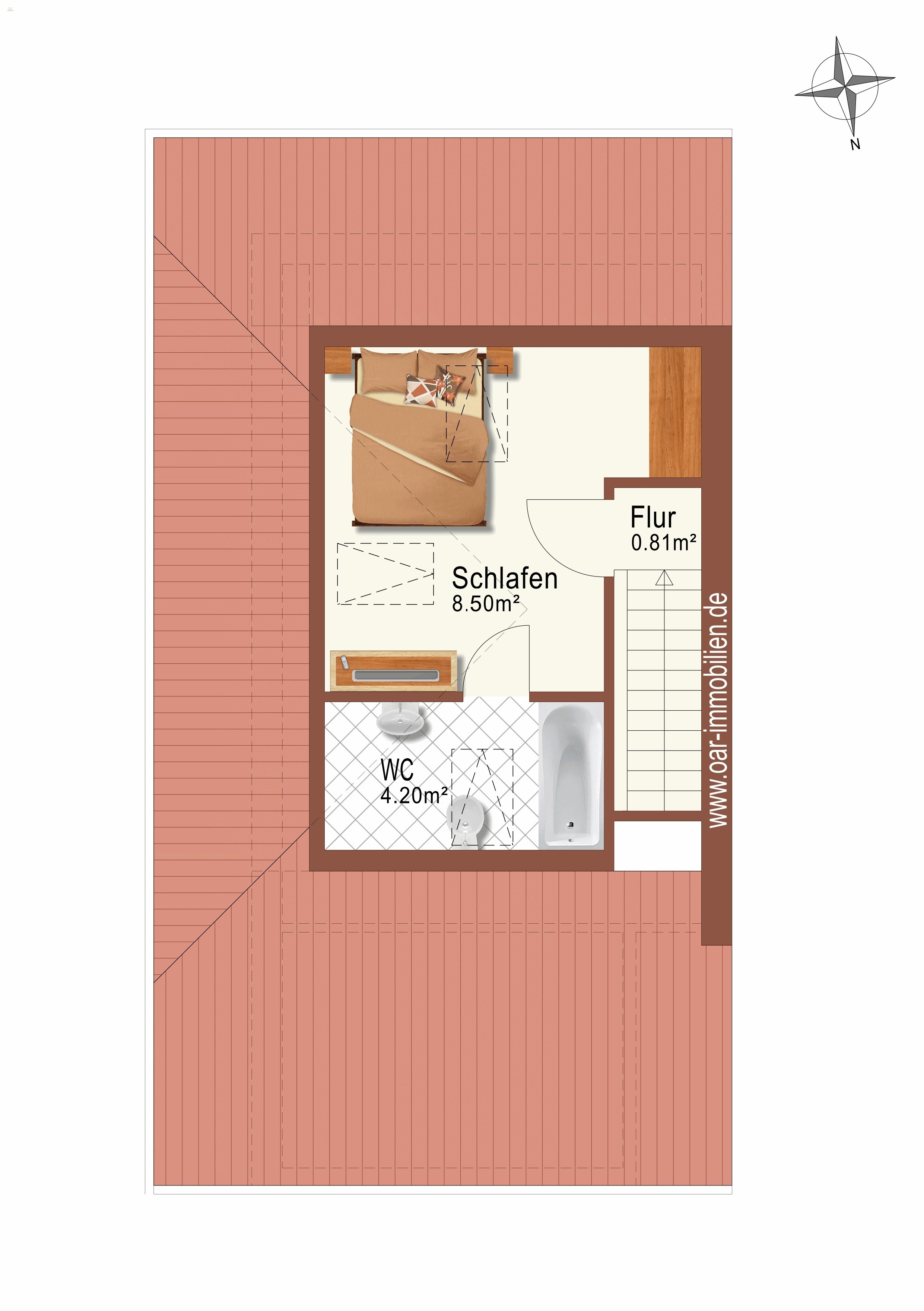 Thumbnail von Maisonettewohnung mit Südseitenbalkon