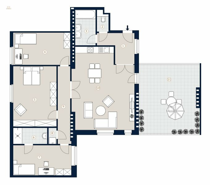 Thumbnail von Elegante 4-Zimmer Wohnung mit Terrasse, Erstbezug!