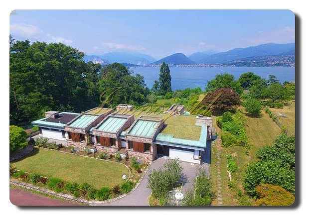 Immogold Luxus-Villa mit Pool und Privatstrand direkt am Lago Maggiore