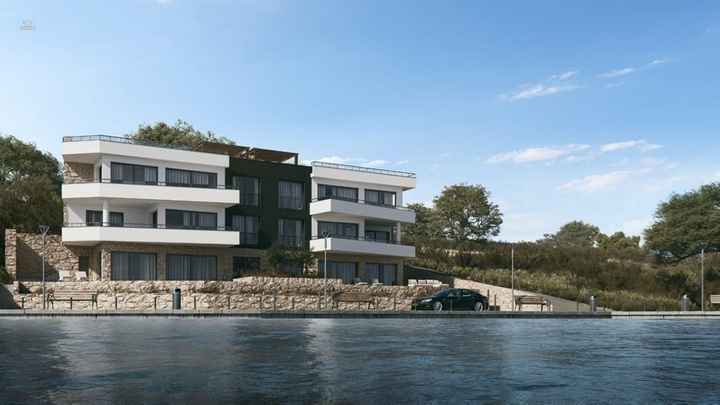 Erdgeschosswohnung direkt am Meeresufer in Punat, Insel Krk