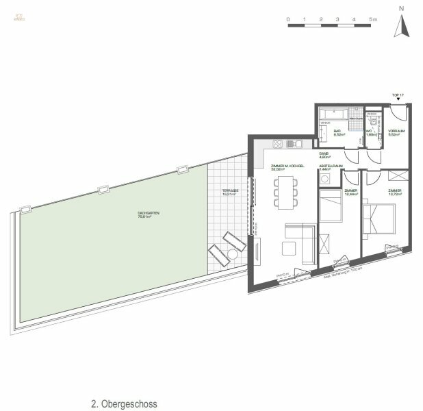 Thumbnail von Erstbezug 3-Zimmer Wohnung mit Dachgarten, Nähe Alte Donau