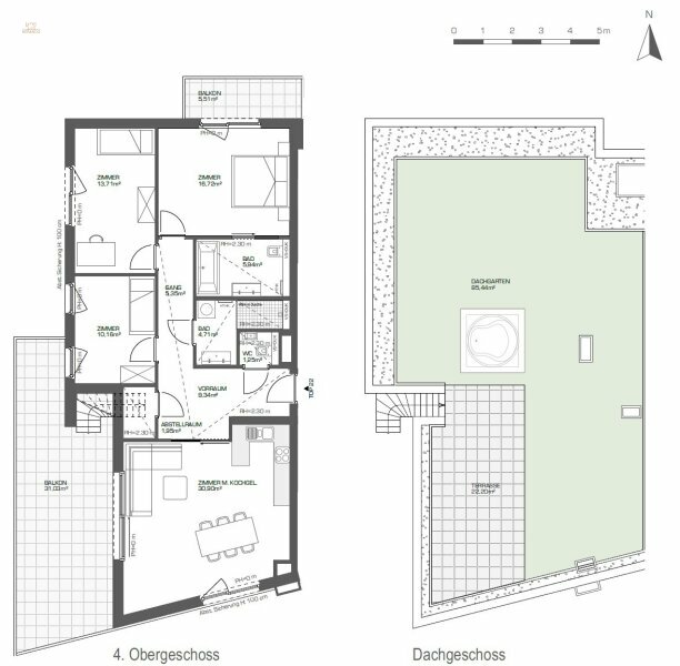 Thumbnail von Erstbezug 4-Zimmer Wohnung mit Balkonen und Dachgarten, Nähe Alte Donau