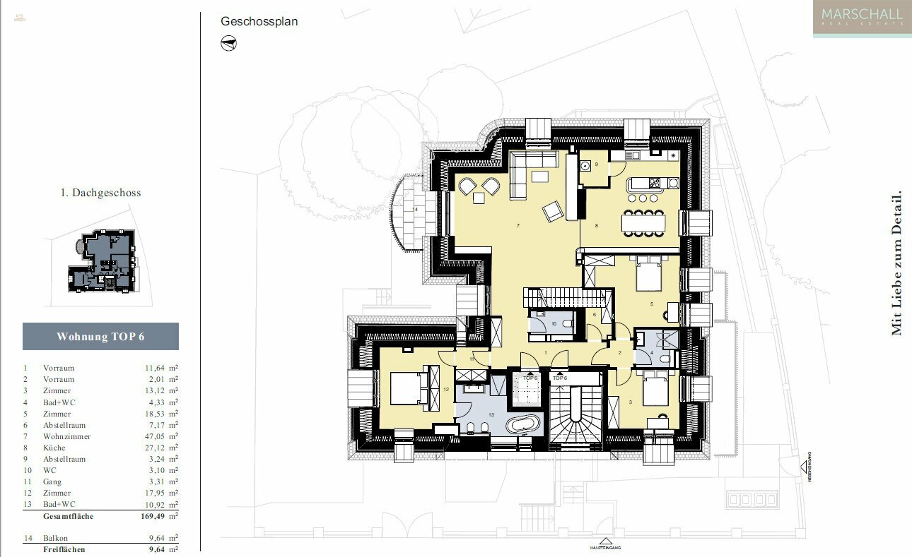 Thumbnail von Exquisites Penthouse in Döblinger Cottagevilla